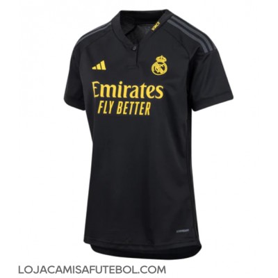 Camisa de Futebol Real Madrid Vinicius Junior #7 Equipamento Alternativo Mulheres 2023-24 Manga Curta